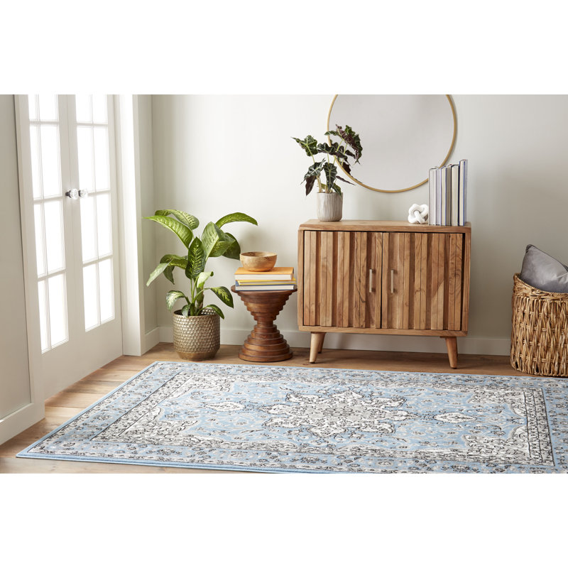 Andover Mills™ Mountview Oriental Light Blue Area Rug & Reviews Wayfair